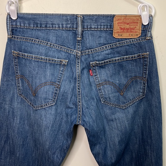 Levi’s 514 Men Slim Straight Leg Jeans Size W32 L34 - Picture 5 of 8